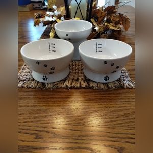 Cat Food/Water Bowls Set of 3